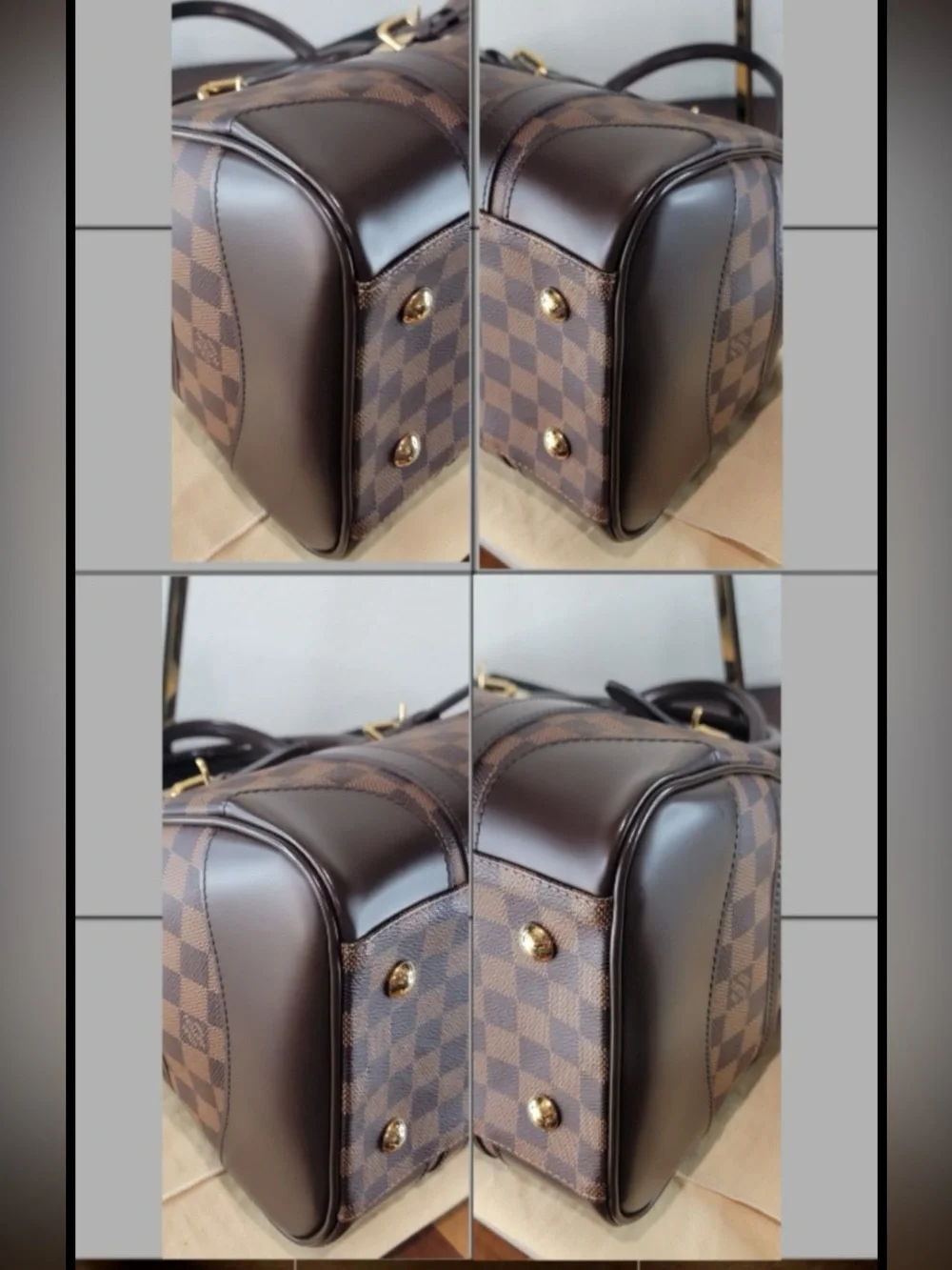 •LOUIS VUITTON• damier ebene berkeley handbag